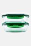 Set Of 2 Glass Storage Container, Transparent