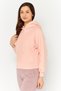 Women Sportswear Fit Long Sleeve Outdoor Sweatshirts, Coral Pink - 3