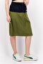 Women Brand Logo Midi Skirt, Black