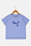Kids Girl Brand Logo Tee, Lavender