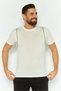 Men Sportswear Fit Short Sleeves Outdoor T-Shirt, Cream