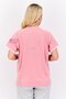 Women Regular Fit Short Sleeve Running T-Shirt, Pink Combo - 4