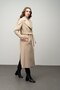 Snap Closure Waist Tied Exclusive Coat Bej 3057 - 6