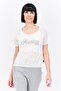 Women Sportswear Fit Short Sleeve Training Tops, Off White