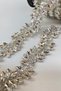 Iron-On Shuttle Wide Stone Evening Dress Ribbon Border - 6