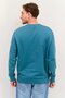 Men Crew Neck Brand Logo Long Sleeves Sweatshirt, Sage Green - 3