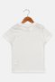 Kids Boy Sportswear Fit Brand Logo Training T-Shirt, White - 2