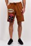 Men Deadpool Basic Shorts, Brown