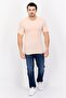 Men Crew Neck Short Sleeve Plain T-Shirt, Petal Pink - 4