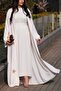 Ecru Star Detail Abaya - 3