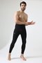 Men's Sportsman Leggings Black Size High Waist Carriose Stitched - 2