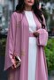 Pink Star Detail Abaya - 7