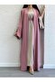 Pink Ayça Abaya Set - 2