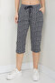 Women's Patterned Combed Cotton Capri - 7