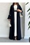 Black Ayça Abaya Set - 8