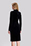 Velvet Dress with Shirring Detail - 4
