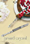 Grand Crystal Pasta Serving Set Double Wedding Engagement Wedding Serving Set Crystal Handle Spatula and Knife - 2