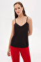 Black Strap V-Neck Undershirt