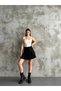 Women's Black Pleated Skirt