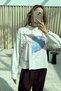 Women's Oversize Half Heart Embroidered Shirt