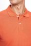 Men's Slim Fit Slim Fit 100% Cotton Plain Pique Cinnamon Color Polo Collar T-Shirt - 4