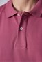 Men's Slim Fit Slim Fit 100% Cotton Plain Pique Purple Polo Collar T-Shirt - 4