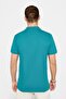 Men's Slim Fit Slim Fit 100% Cotton Plain Pique Blue Polo Collar T-Shirt - 5