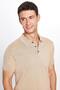 Men's Slim Fit Cotton Knitwear Polo Collar T-Shirt - 3