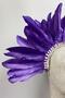 Hera Feathered and Embellished Bridal Henna Tiara Accessory - 2