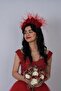 Velvet Bridal Design - Rose Feather and Henna Crown
