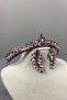 Pink Ece Bridal Henna Crown and Leaf Jewelled Earring Set - 3