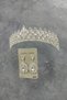 Mia Model Bridal Crown and Shuttle Stone Earrings - 3