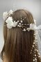 Special Design Bridal Crown and Hair Accessory with Pearls and Flowers - 2