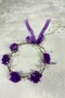 Purple Laser Floral Special Design Bridesmaid Crown - 3