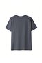 Text Printed Women's Oversize Loose T-Shirt - 4