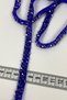 Saks Blue Crystal Bead Embroidered Ribbon - 4