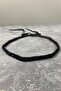 Black Bead Embroidered Dress Belt Waist Accessory - 8