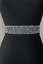 Navy Blue Frequently Shiny Beaded Stone Evening Dress Waist Belt
