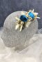 Cotton Grass Cipso and Artificial Flower Comb Hair Clip