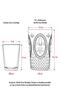 Acrylic Blue 6-Piece Tall Cup & Water Soft Drink Cup 750 ml (Not Large Size & Glass) - 4
