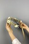 Peony Floral Cipsolu Pearl Bow Outdoor Shoot Bridal Crown - 3