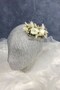 Cream Cotton Herb Cipso and Artificial Flower Comb Hair Clip - 4
