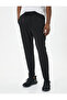 Jogger Sweatpants with Lace Waist and Pocket Detail - 3
