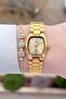 Gold Yellow Color Women's Wristwatch - 4