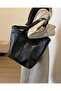 Olya Black Soft Leather Shopper Hand, Hand and Shoulder Bag - 3