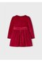 Long Sleeve Girl's Velvet Dress - 2