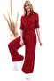 20061005 Dok.Viskon Elastic Waist Wide Leg Trousers Bordo (Burgundy) - 5