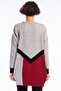8486083 Knitwear Soft Yarn 3-Color Intersiye Tunic Gray - 2