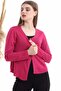 20510513 Knitwear Short Cardigan Fusya - 4