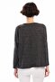 8490930 Yumoş V-Neck Front Pearl Blouse Black - 2